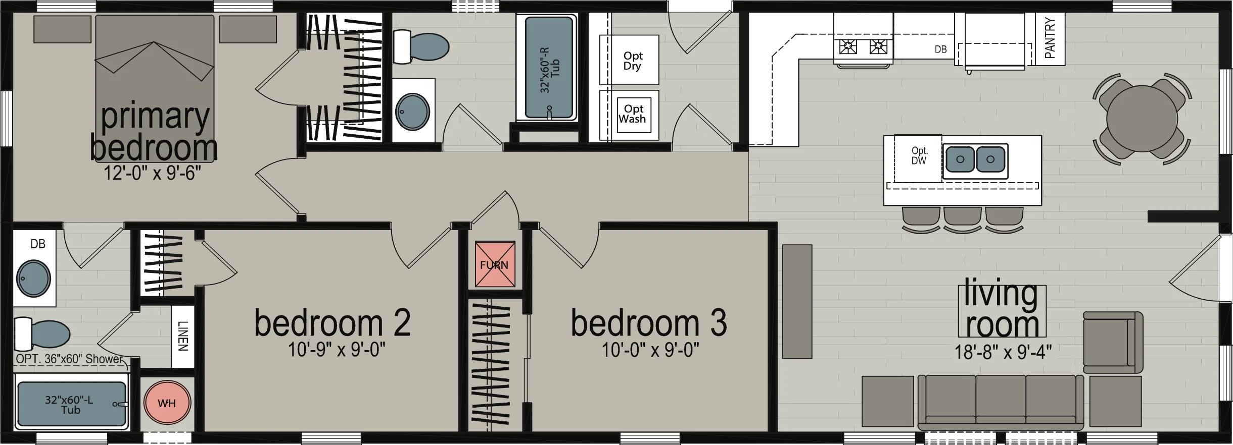 Dana point floor plan and hero home features