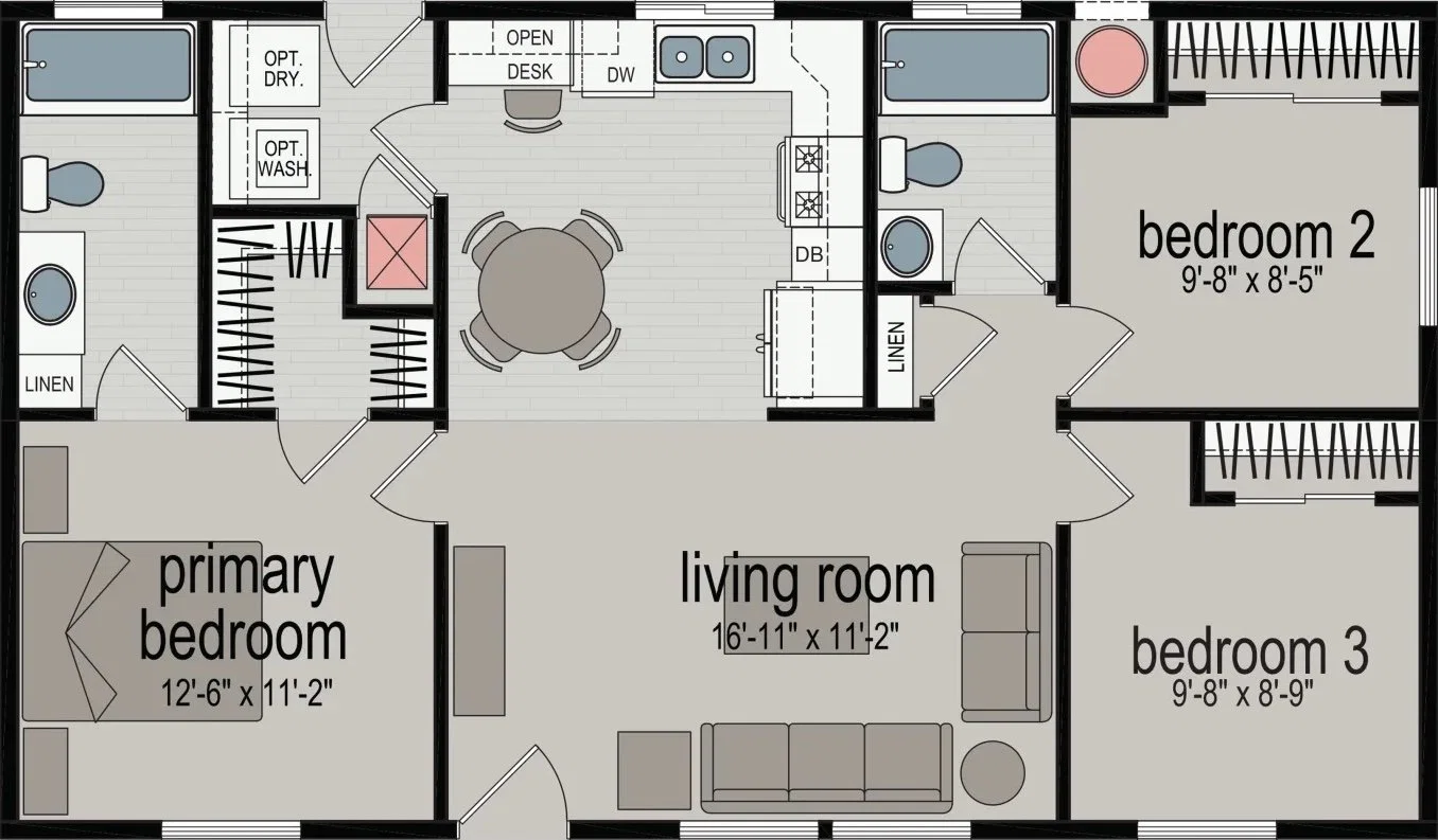 Tomales bay floor plan home features