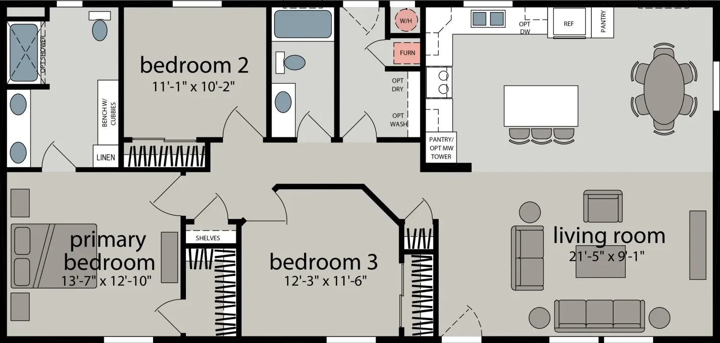 Zephyr cove floor plan home features