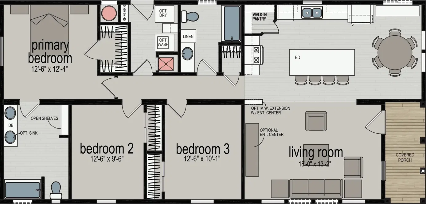 Avalon floor plan home features