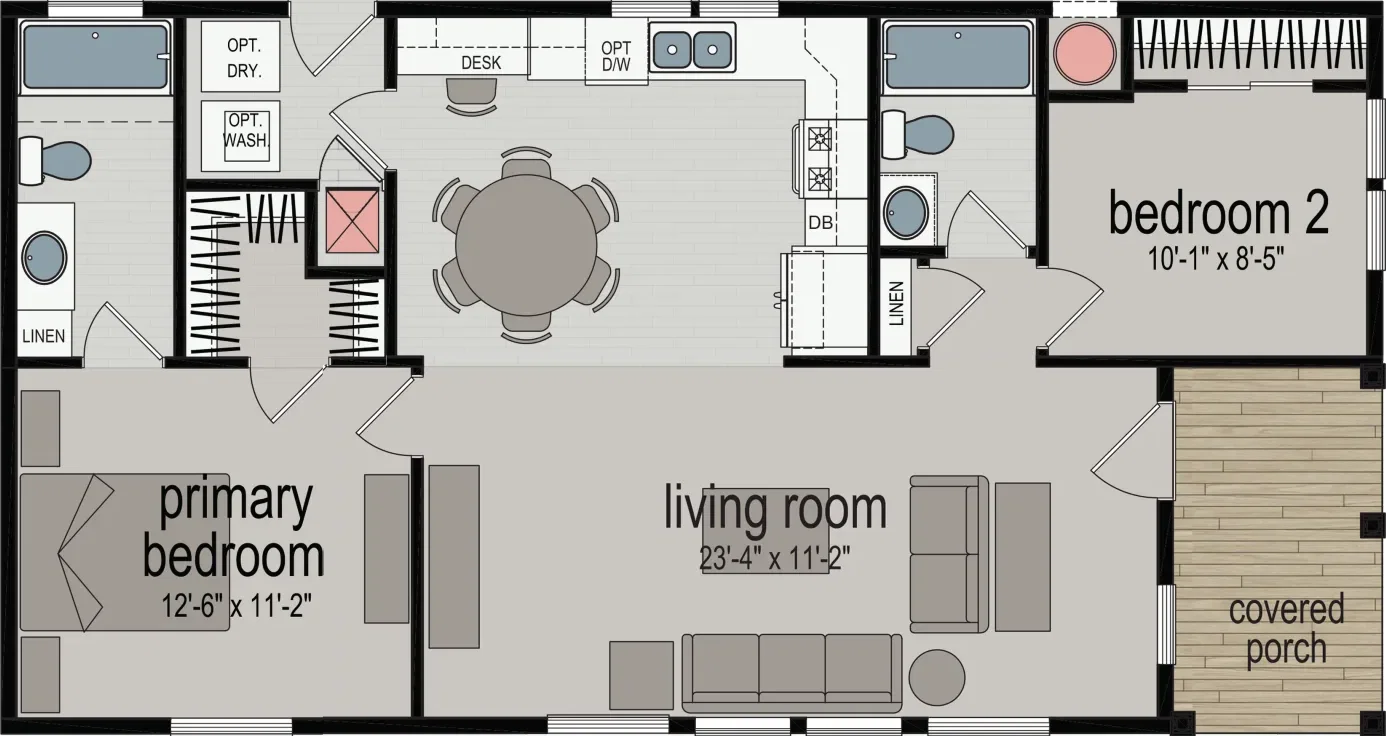 Elmore bay (b) floor plan home features