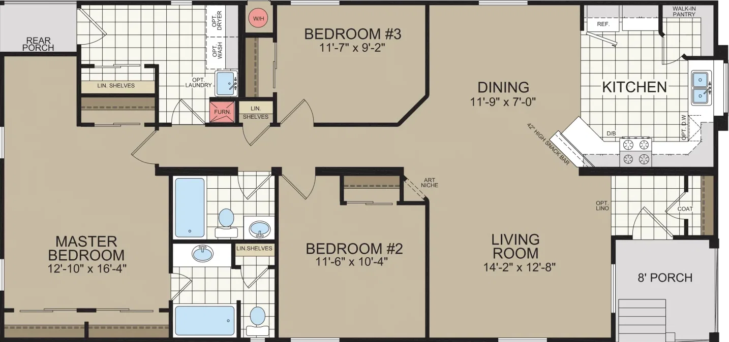 Cm-4563k floor plan home features